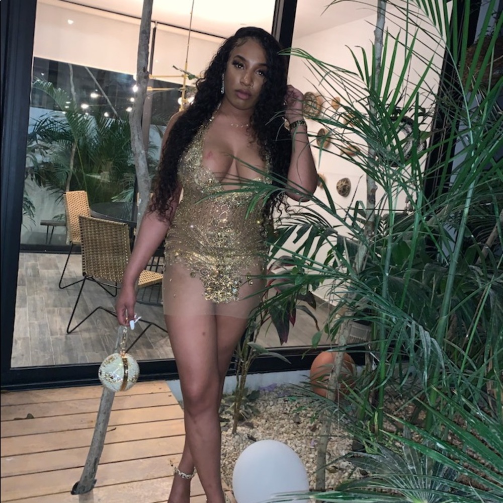 Birthday dress. Custom handmade dress with special beading and jewels